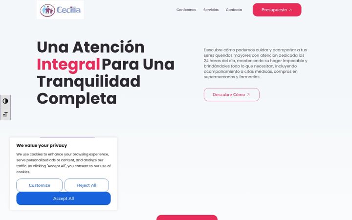 Screenshot of cecilia-ss.es