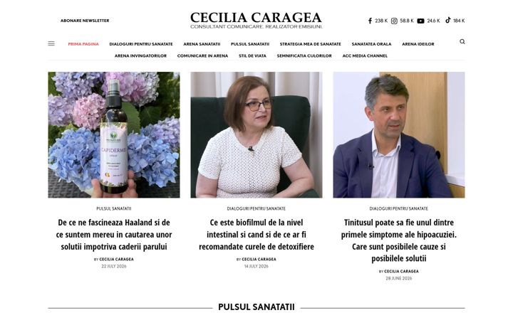 Captura de pantalla de ceciliacaragea.ro