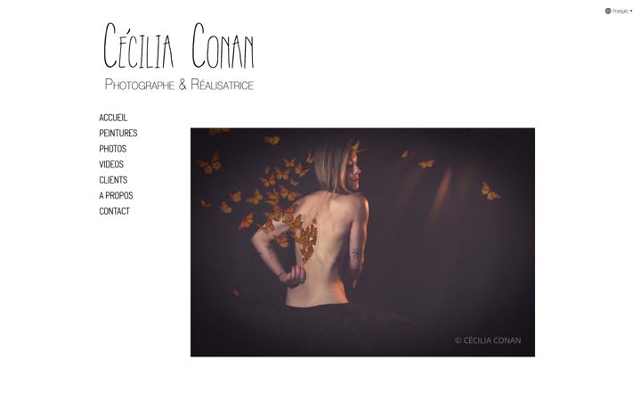 Screenshot of ceciliaconan.com