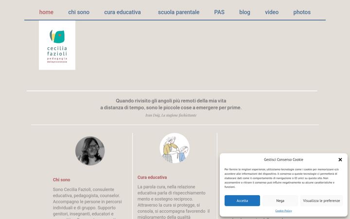 Screenshot of ceciliafazioli.it