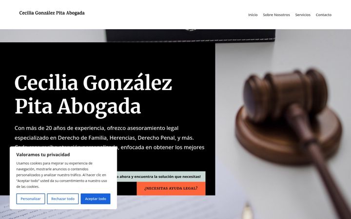 Screenshot of ceciliagonzalezabogada.com