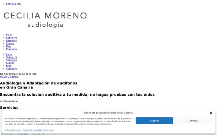 Screenshot of ceciliamorenoaudiologia.com