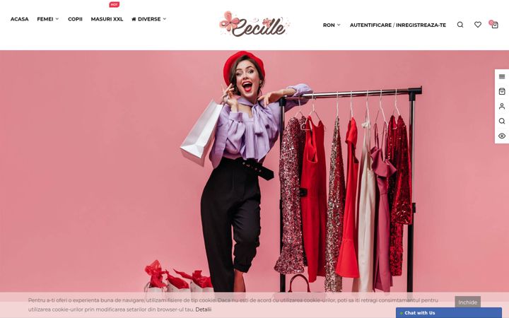 Captura de pantalla de cecille.ro