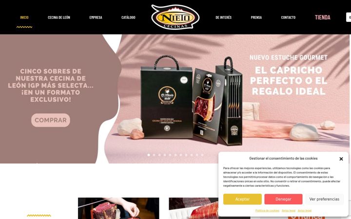 Screenshot of cecinasnieto.com