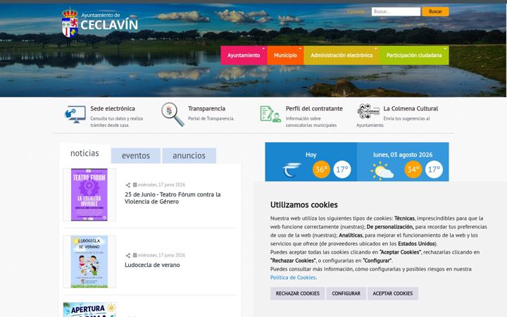 Screenshot of ceclavin.es
