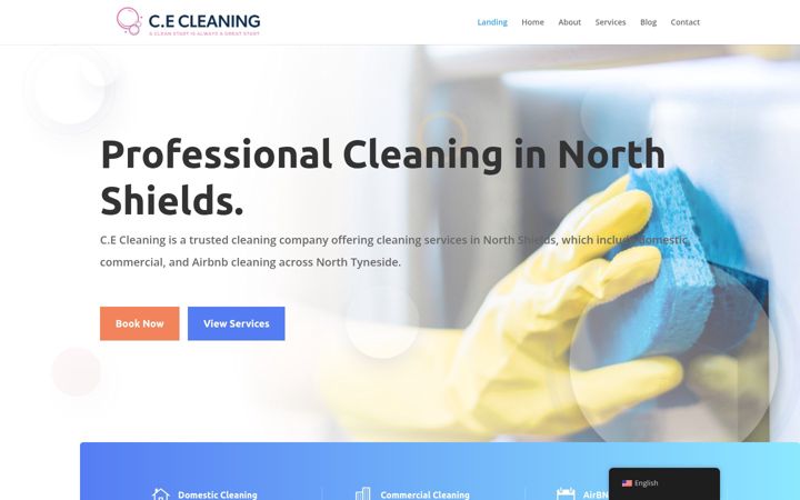 Screenshot ta' cecleaningservices.co.uk