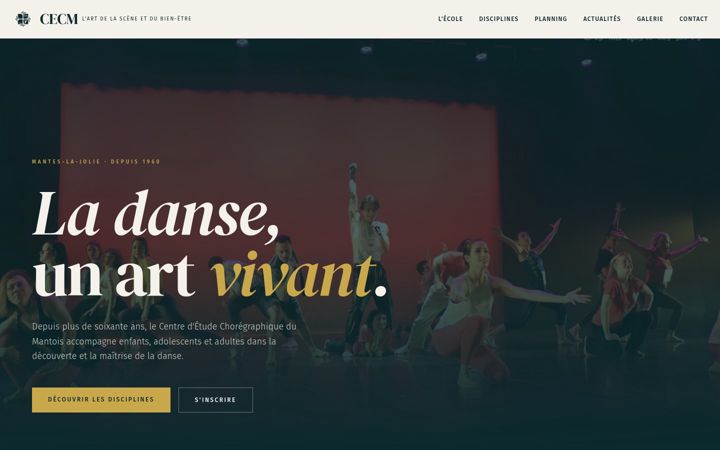 Screenshot of cecmdanse.fr