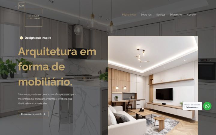 Screenshot von cecmoveis.com.br