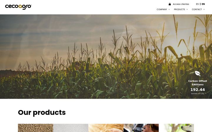 Screenshot of cecoagro.com