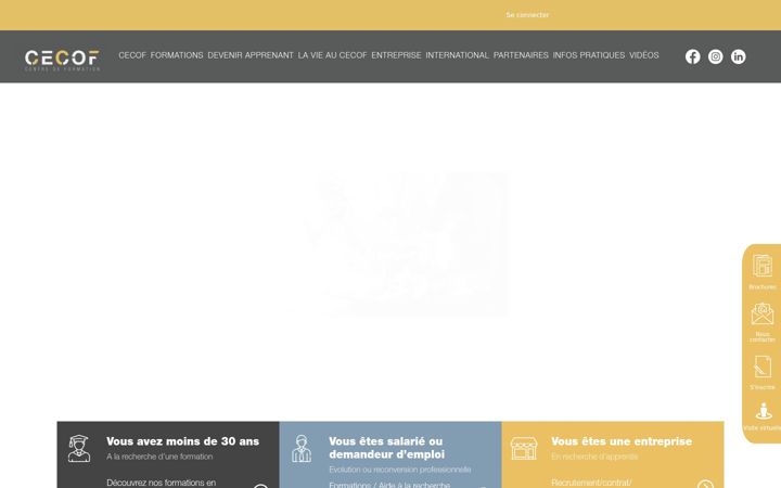 Screenshot ta' cecof.asso.fr