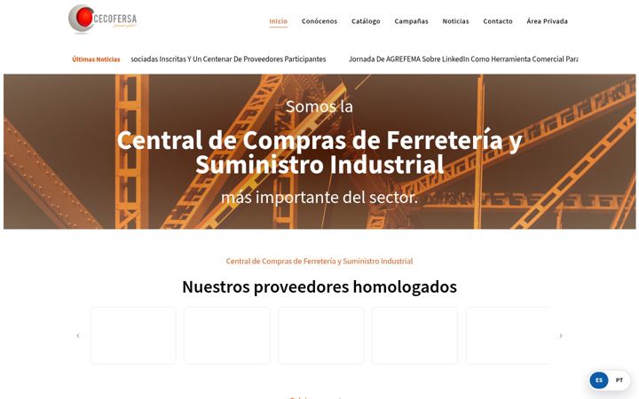 Screenshot of cecofersa.com