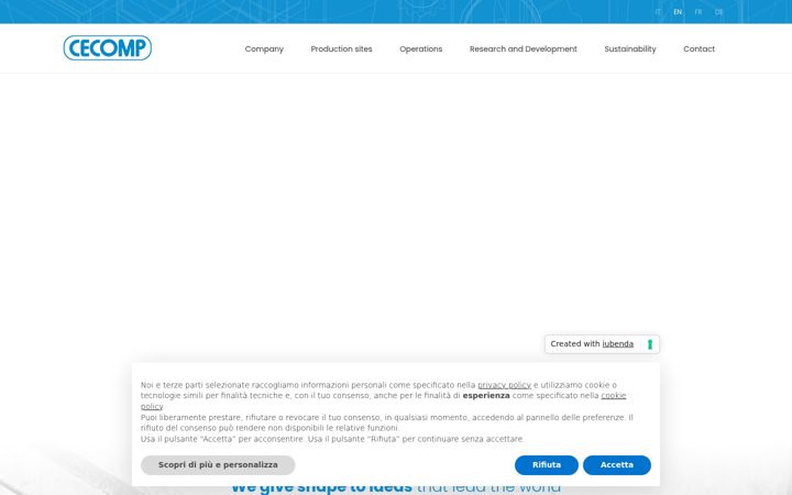 Screenshot of cecomp.it