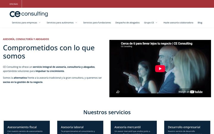 Screenshot stránky ceconsulting.es