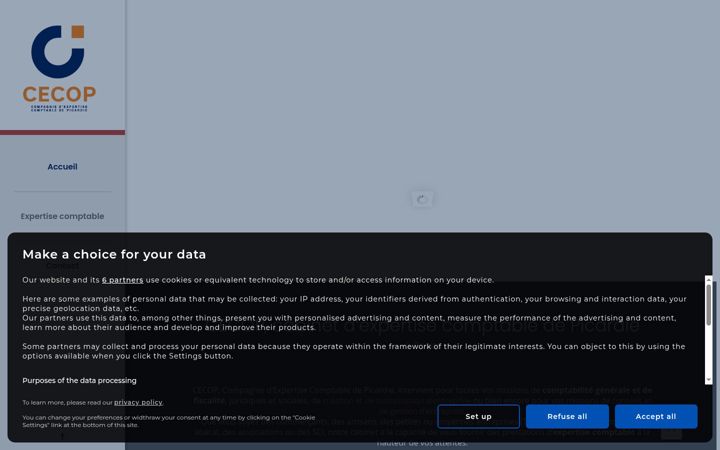 Screenshot of cecop-expertisecomptable.fr