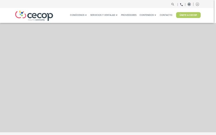 Screenshot of cecop.es