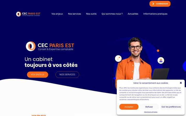 Screenshot of cecparisest.com