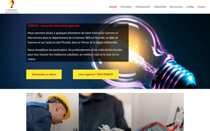Screenshot of ced-elec.com