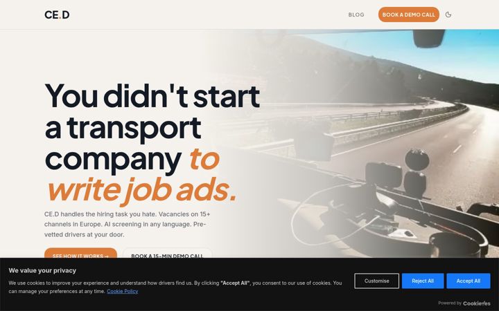 Screenshot of ced-global.com