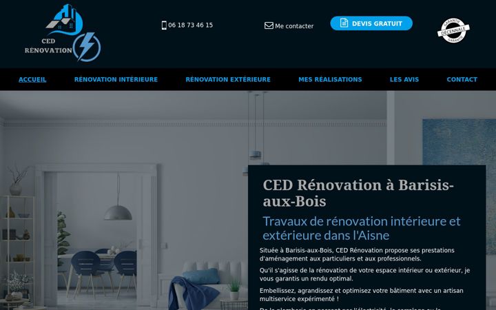 Screenshot ta' ced-renovation.fr