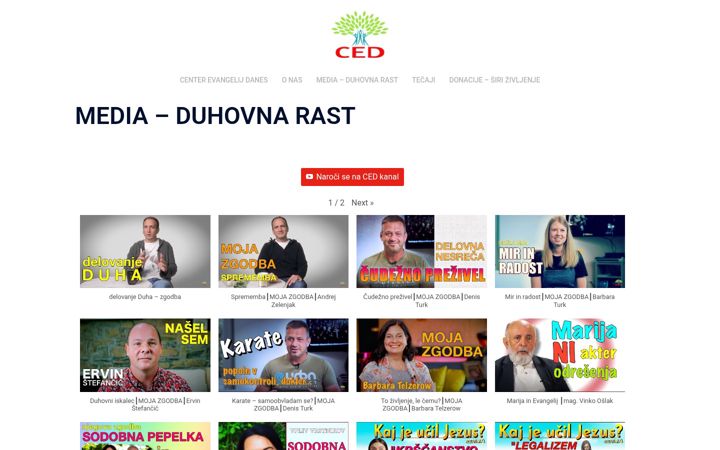 Skærmbillede af ced.si