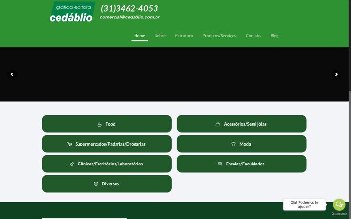 Screenshot of cedablio.com.br