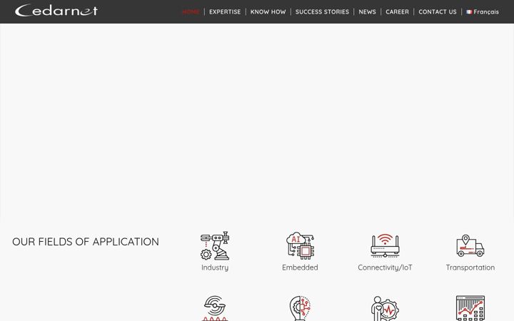 Screenshot ta' cedarnet.fr