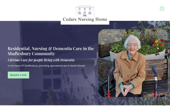 Screenshot ta' cedarsnursinghome.co.uk