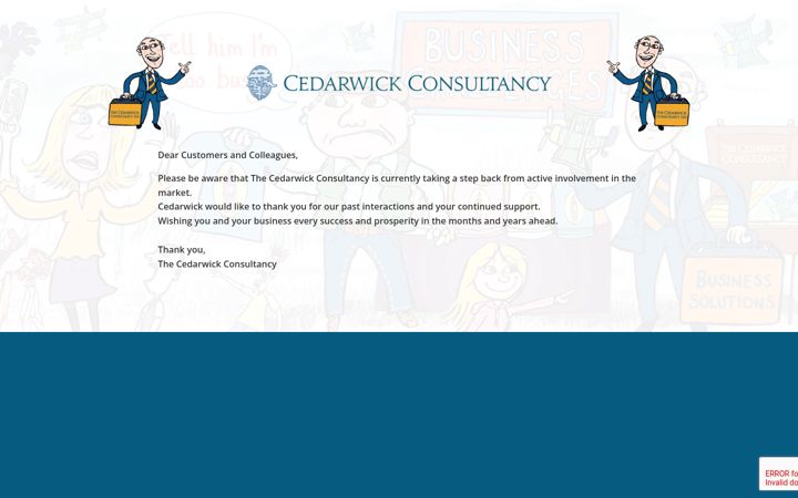 Screenshot of cedarwick.co.uk