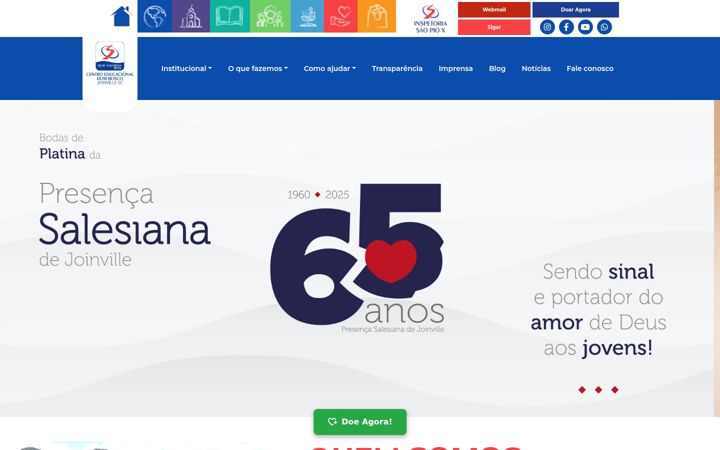 Screenshot of cedbjoinville.com.br