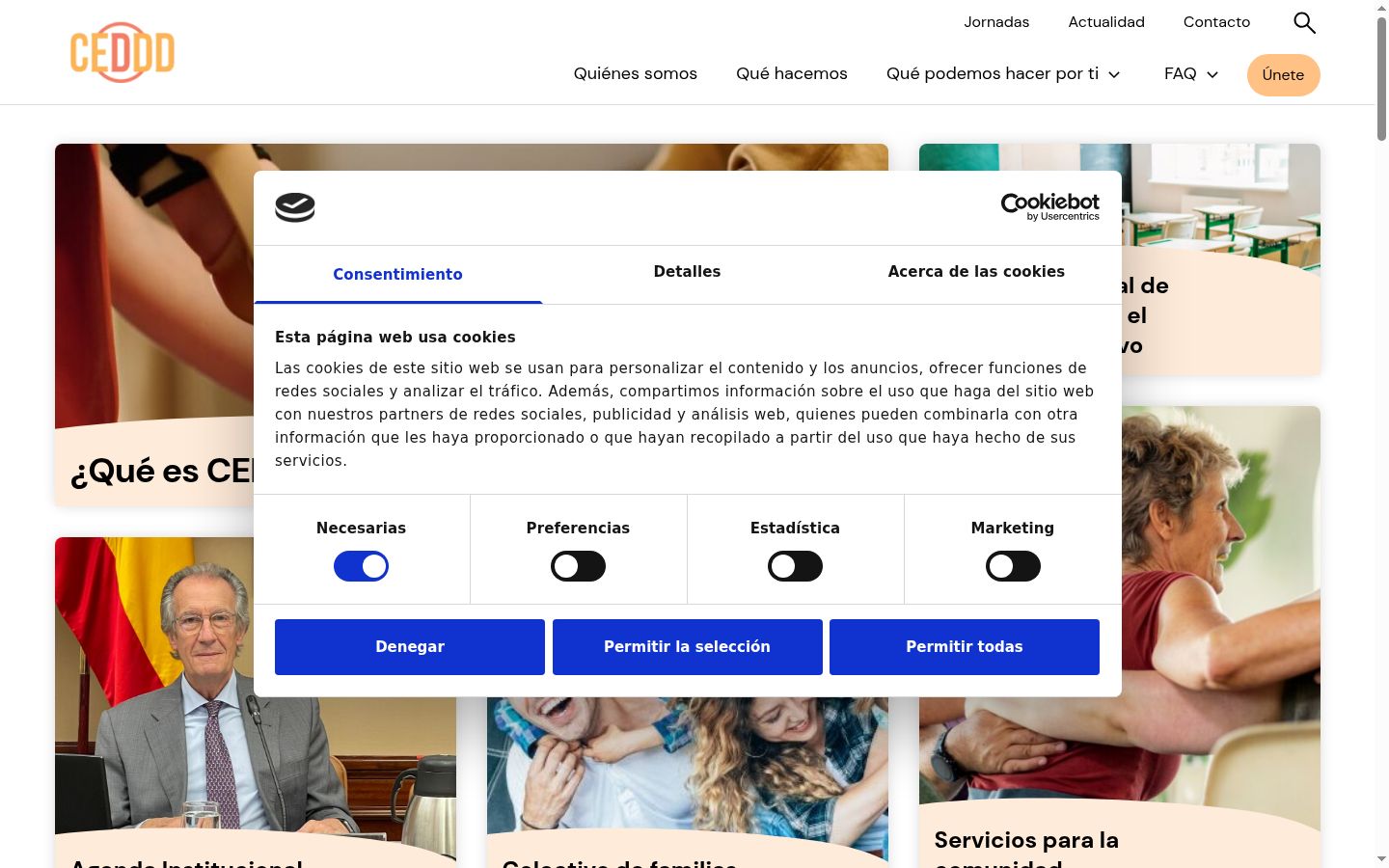 Snímek obrazovky baneru souhlasu zobrazeného před jakoukoli interakcí
