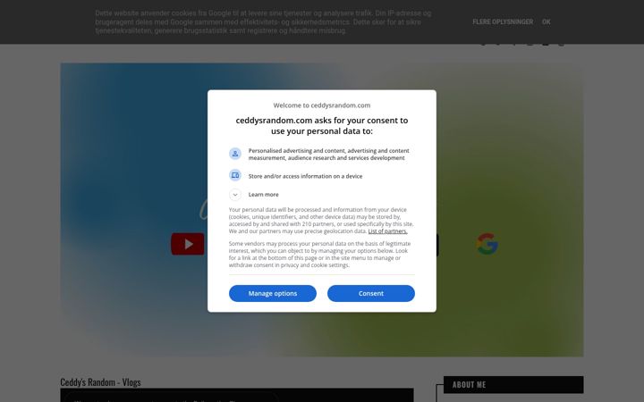 Screenshot of ceddysrandom.com