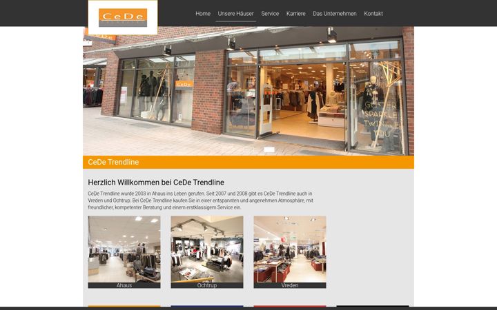 Screenshot of cede-trendline.de