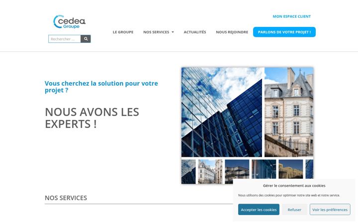 Screenshot of cedea-groupe.fr