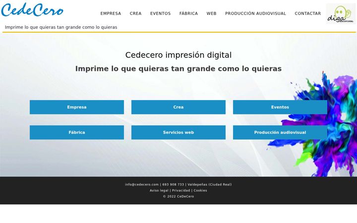 Screenshot of cedecero.com