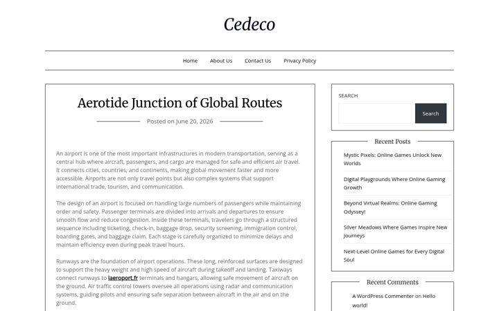 Screenshot of cedeco.co.uk