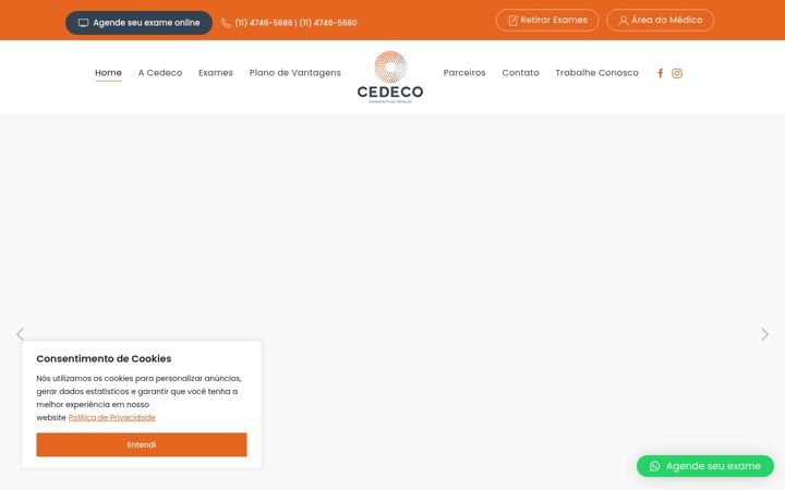 Screenshot of cedeco.com.br