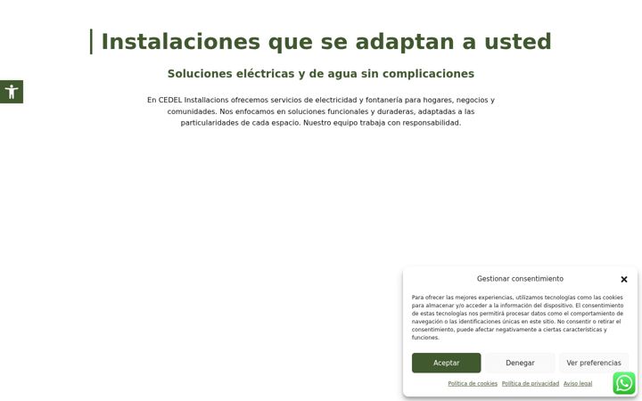 Screenshot of cedelinstallacions.com