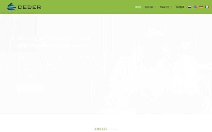 Screenshot of cederaccountants.nl