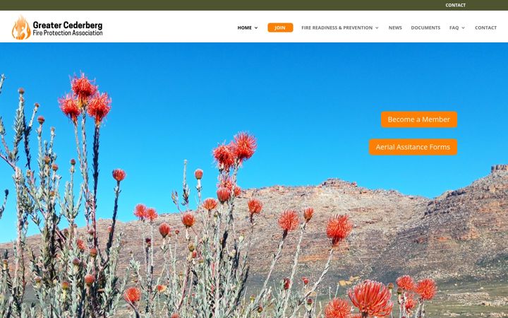 Screenshot ta' cederbergfpa.co.za