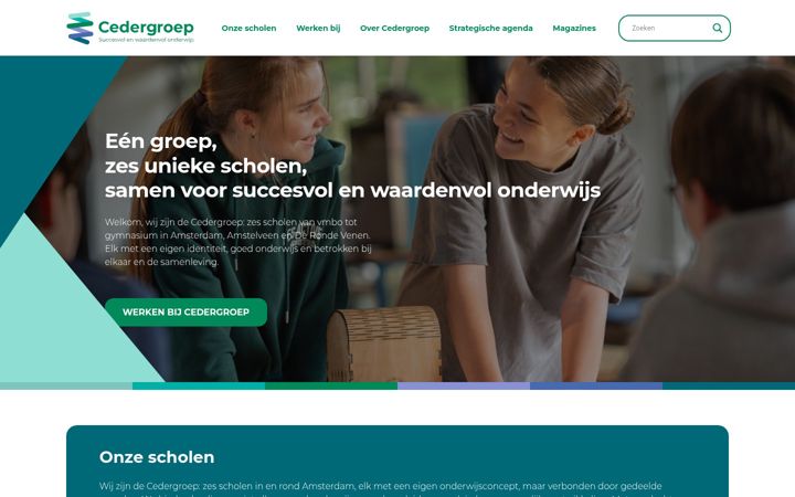 Screenshot of cedergroep.nl