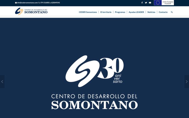 Screenshot of cedersomontano.com