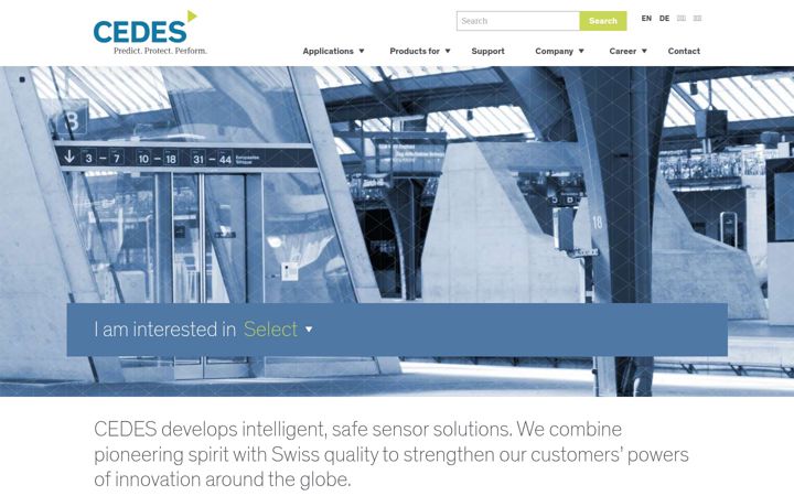 Screenshot of cedes.com