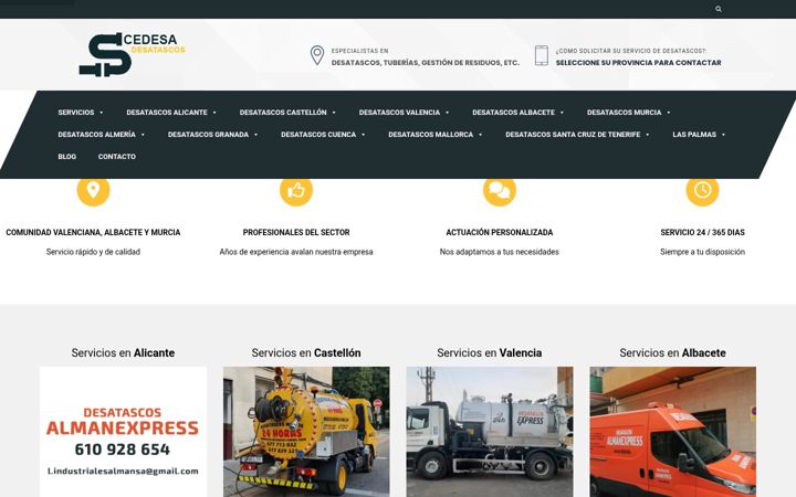 Screenshot of cedesadesatascos.es