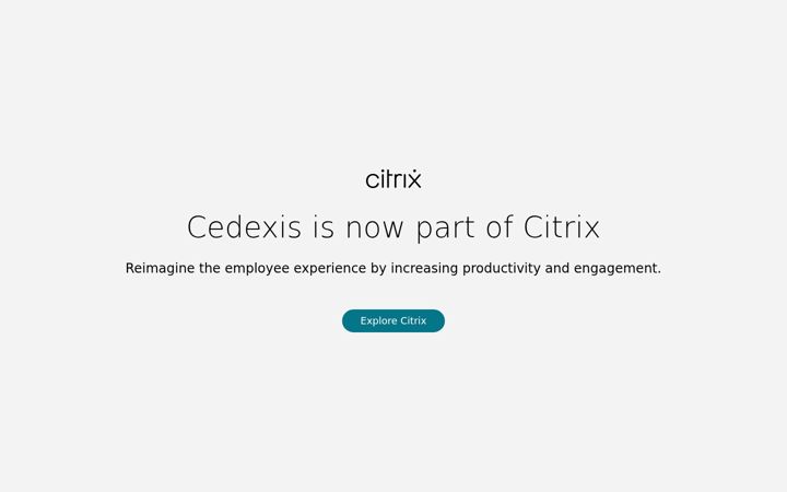 Snímek obrazovky cedexis.com