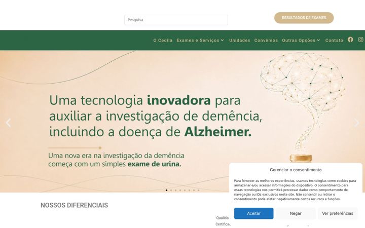 Snimka zaslona za cedila.com.br