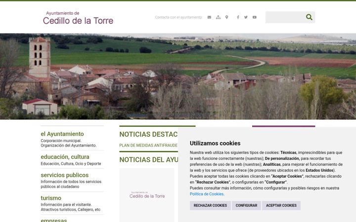 Screenshot of cedillodelatorre.es