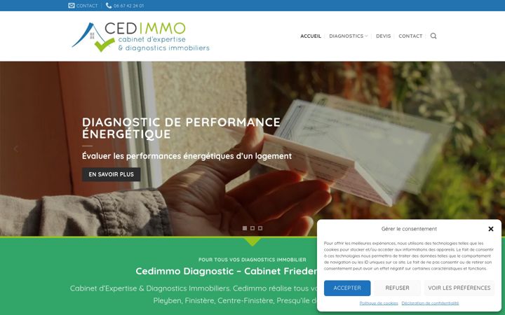 Screenshot of cedimmo-diagnostic.fr