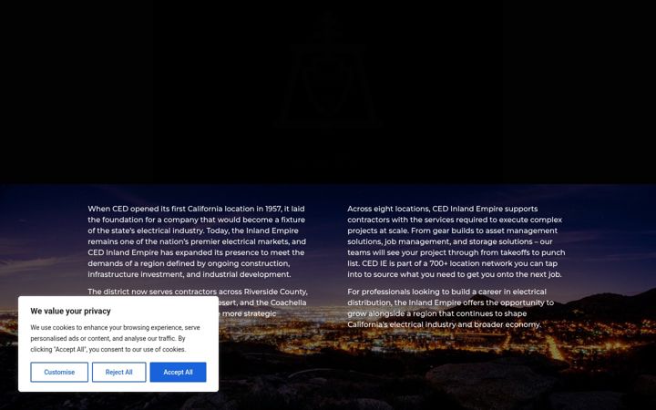 Screenshot of cedinlandempire.com