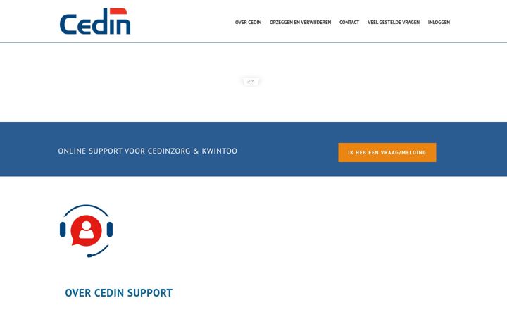 Екранна снимка на cedinsupport.nl