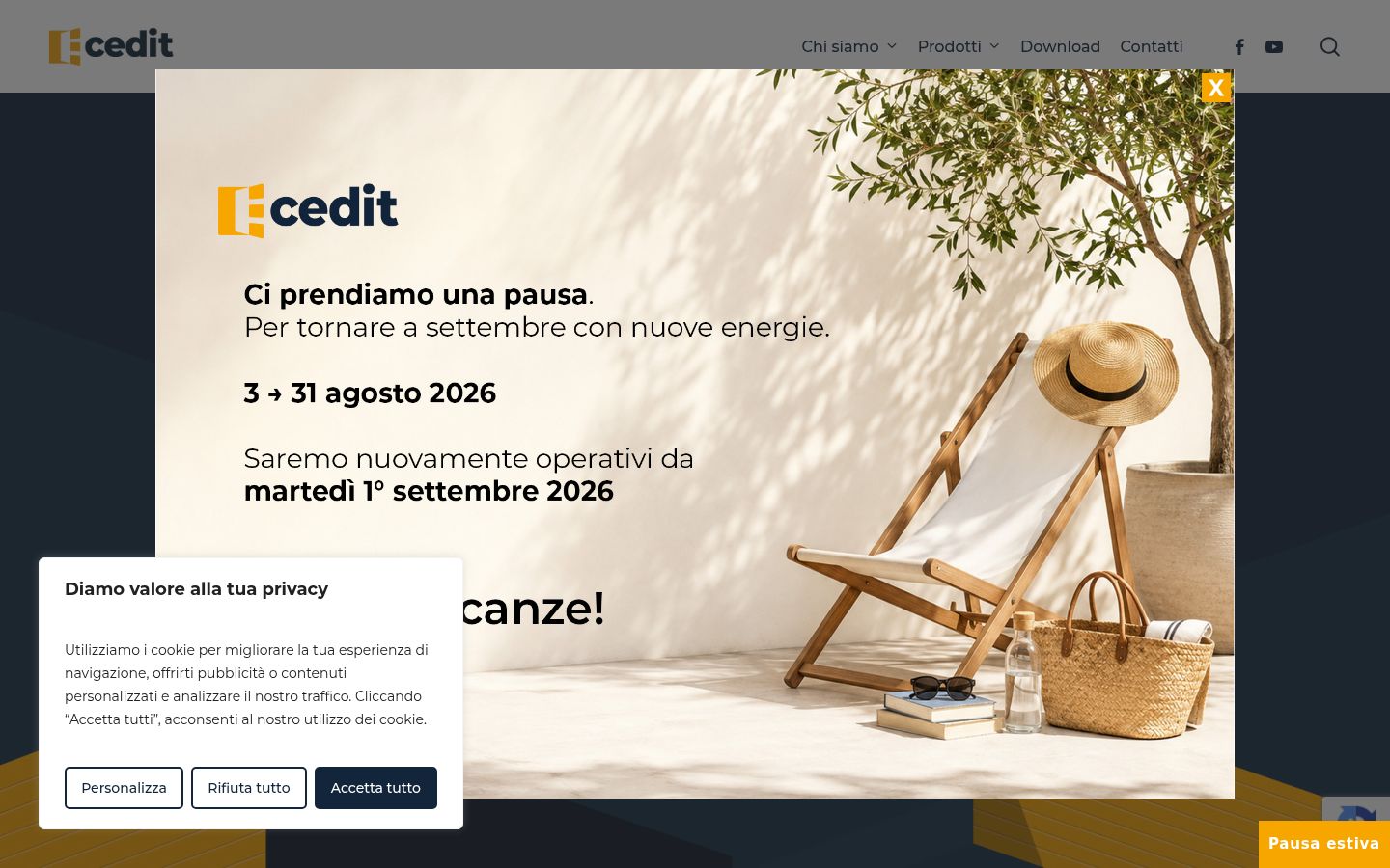 Capture d'écran de la bannière de consentement affichée avant toute interaction